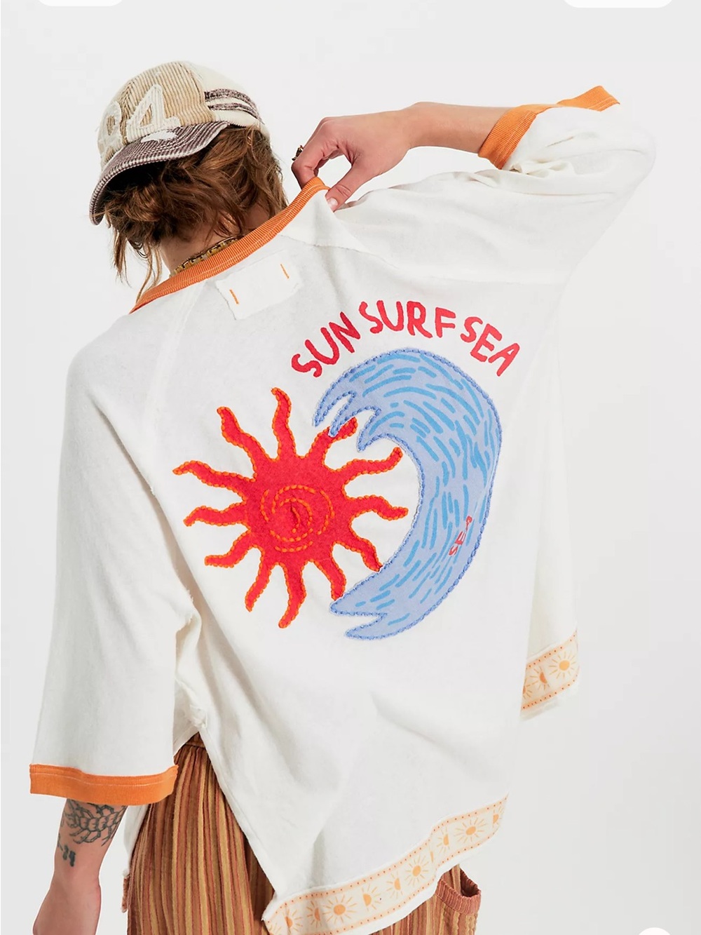 We The Free Giulia Embroidered Ringer Tee - Picture 2 of 5